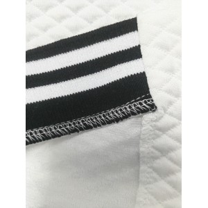 Striped Bomber Jacket, Casual Zip Up Long Sleeve Outerwear, Women's Clothing