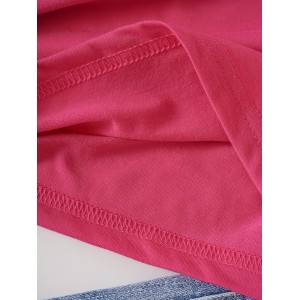 Letter Print Crew Neck T-Shirt, Casual Short Sleeve Top For Spring & Summer, Women's Clothing